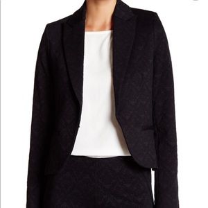 Black Jacquard Ponte Blazer NWT